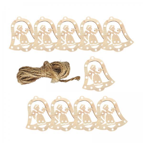 Christmas Craft Embellishment - Niedokończone drewniane wycinanki, zawieszki świąteczne, tabliczki