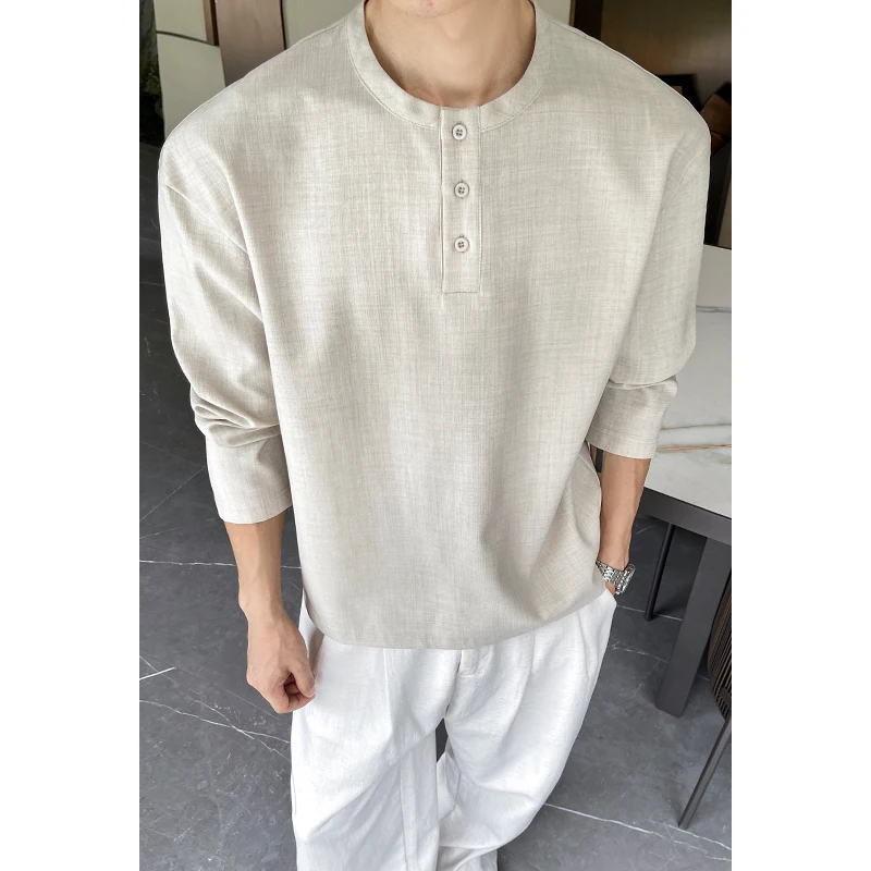 Męska koszula Henley z imitacj – Embellish Knit recenzja i cena