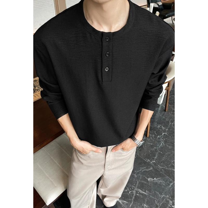 Męska koszula Henley z imitacj – Embellish Knit recenzja i cena