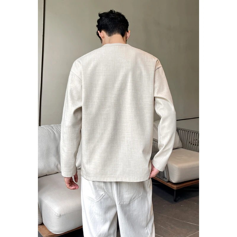 Męska koszula Henley z imitacj – Embellish Knit recenzja i cena