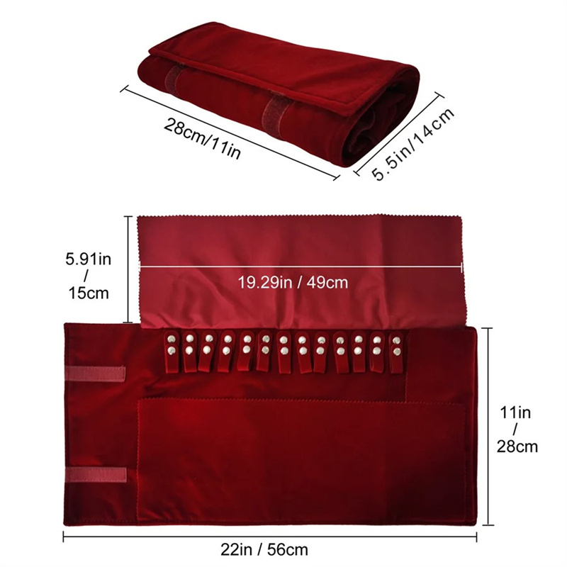Aksamitne etui na biżuterię w  – Velvet Ribbon Roll recenzja i cena