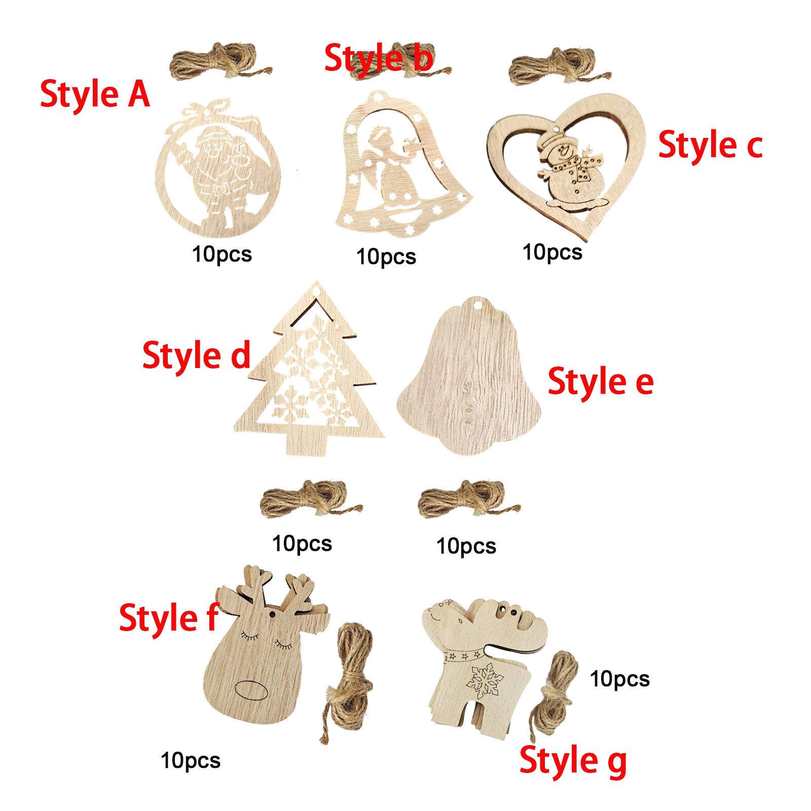 Niedokończone drewniane wycina – Christmas Craft Embellishment recenzja i cena